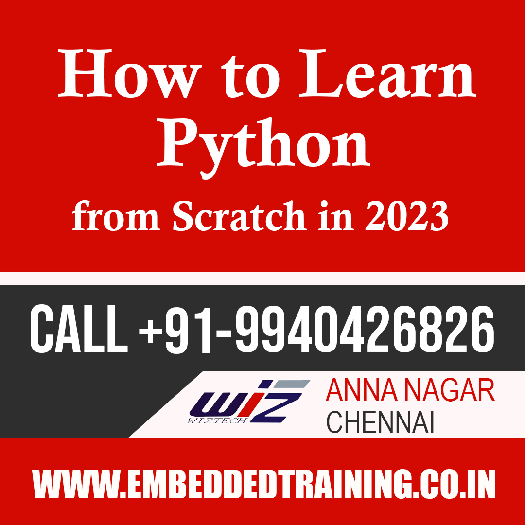 EMBEDDED_WIZ's tweet photo. How to Learn Python?
from Scratch in 2023

📷Details:
https://t.co/ct1it4qu2C

#phython #pythonprogramming #pythondeveloper #phythonlearning #phythoncenter #pythoncourse #Wiztech #codingskills #codingdeveloper #codingchallenge #bestdevelopers
#learnpython #besttrainingcenter https://t.co/iw7p6P0nBw
