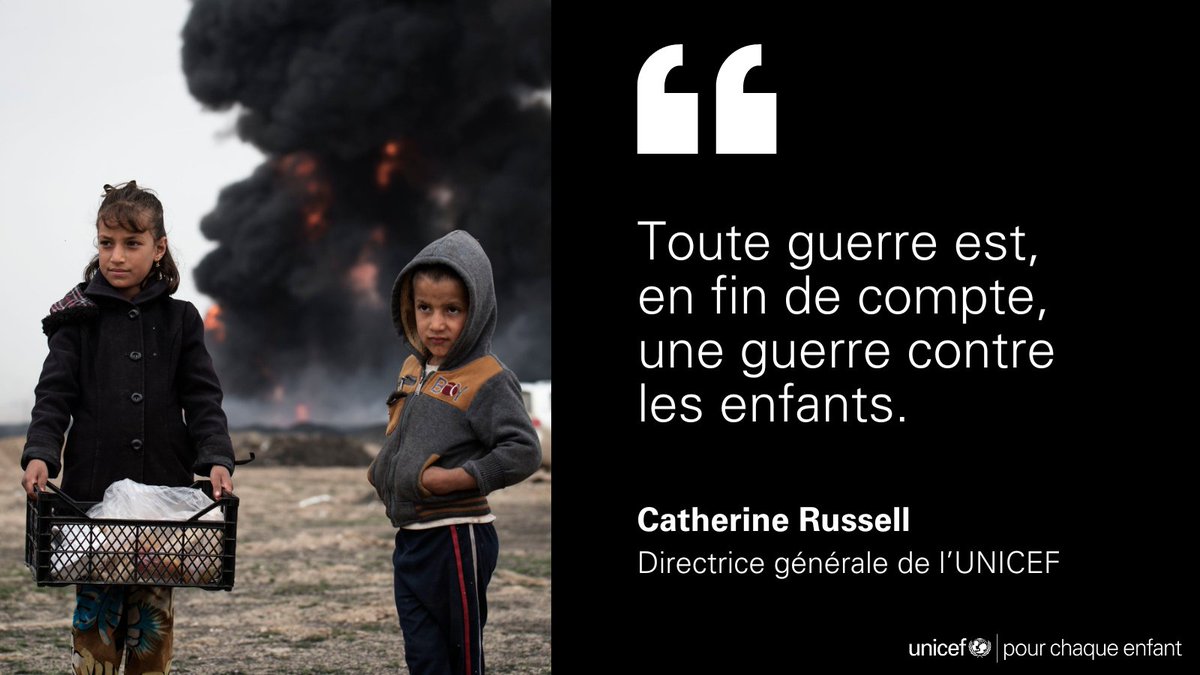 UNICEF_france's tweet photo. Depuis 2005, au moins 120 000 enfants ont été tués ou mutilés dans une zone de conflit, soit près de 20 enfants par jour.

Un bilan effroyable qui rappelle durement les effets dévastateurs des conflits sur les enfants. https://t.co/nxjaSsAfP7

#UnEnfantEstUnEnfant #PasUneCible https://t.co/dWq3BqsUS0
