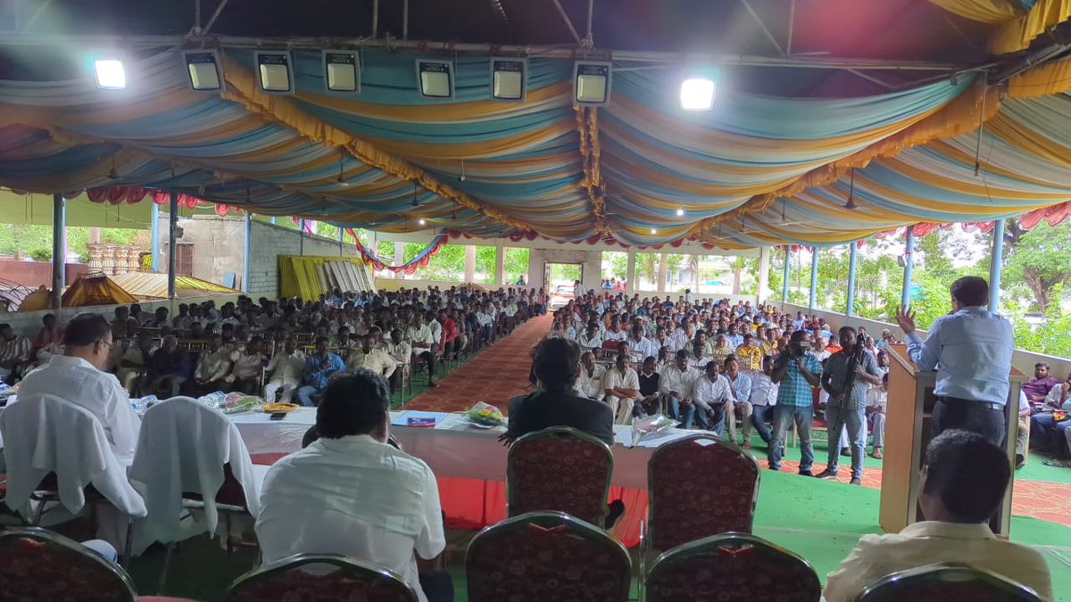 Today organized awareness programme to fishers on Circular Cage culture farming &amp; FFPOs at Karimnagar Dist. addressed by <a href="/lachiram_bhukya/">LACHIRAM BHUKYA</a>, Commr. of Fisheries along with Chairman, TSFCOF, facilitated by Senior officials from MPEDA &amp; DoF, Telangana <a href="/FisheriesGoI/">Department of Fisheries, Min of FAH&D</a>