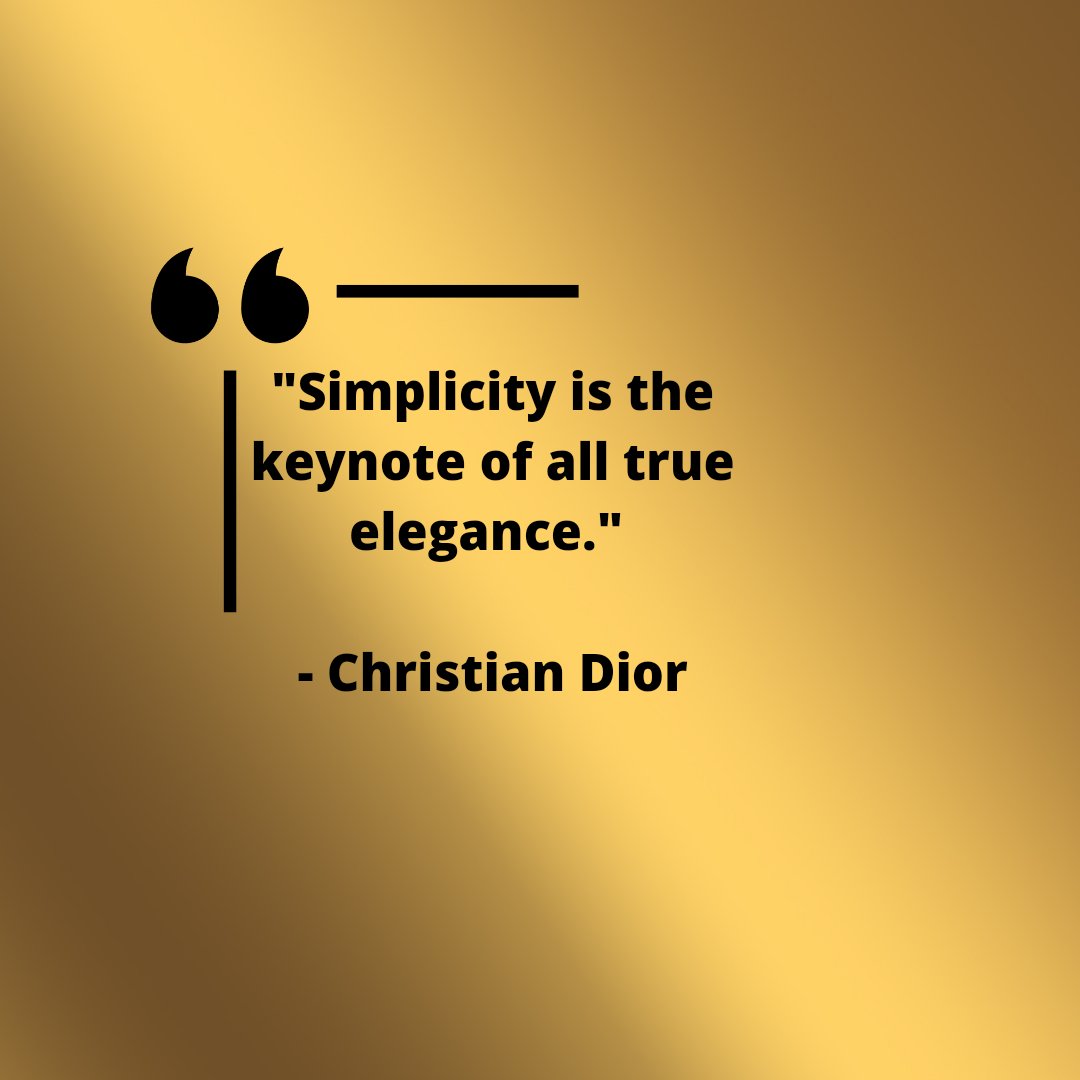 'Simplicity is the keynote of all true elegence'
- Christian Dior

#madebylms #africanluxury #goldstatus