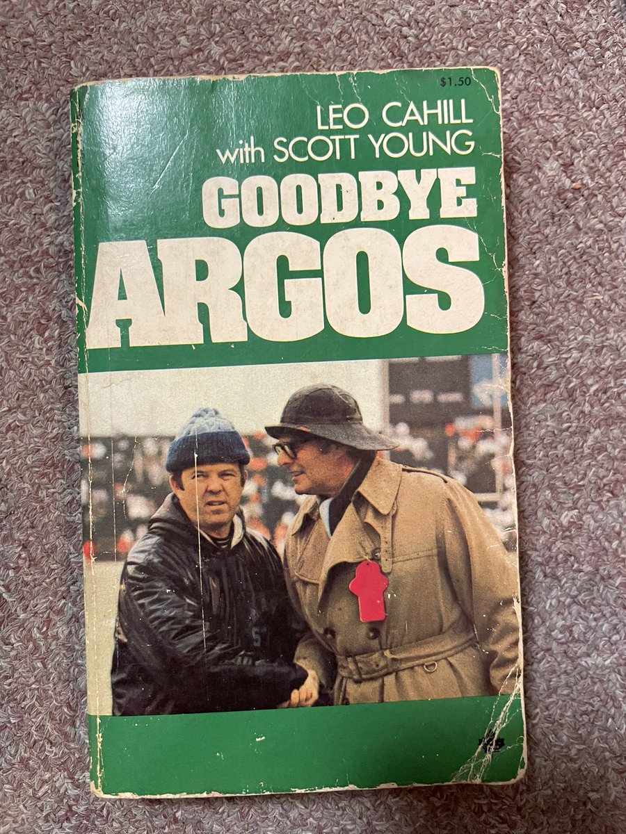 MaryGair's tweet photo. Found a book in a vintage shop that made me think of you @BygoneBoatmen   #Argos  #cfl #scottyoung @TorontoArgos #goodbyeLeo🎶 https://t.co/vUJz0E9SD1