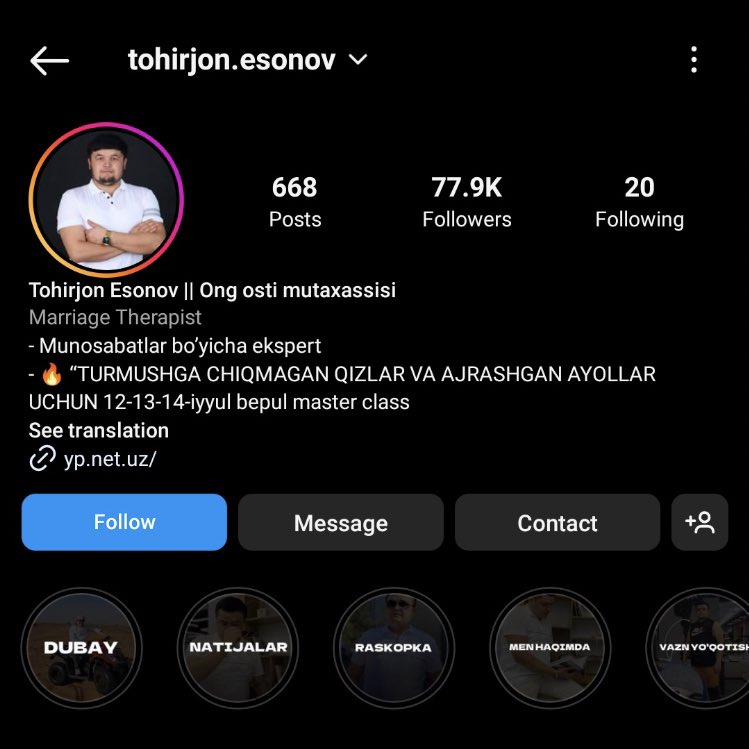 Shuni kuzatmaydigan qizga uylanaman.