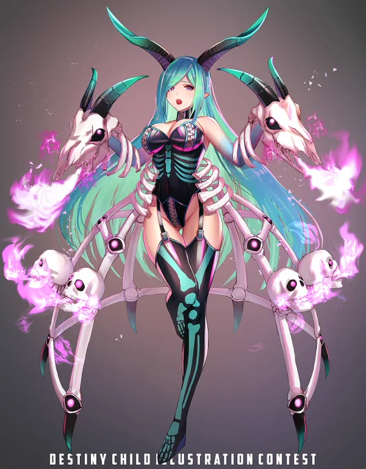 デスチャイラコンで前描いてた絵をアップ