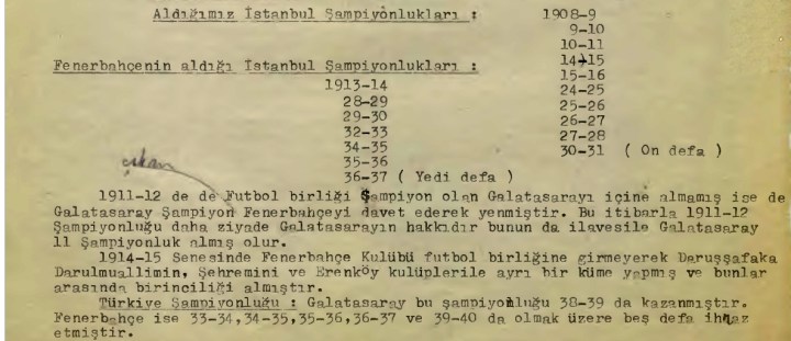 12numaraorg's tweet photo. #SONDAKİKA 

Vahdettin Hoca'nın ortaya çıkarttığı "635080" numaralı tarihi belgeyi ekte paylaşıyoruz.  

Belge @GalatasaraySK'ın kurucusu Ali Sami Yen tarafından 1941 yılında kaleme alınmış ve 1959 öncesi TÜRKİYE ŞAMPİYONLUKLARIMIZ birinci ağızdan ilan edilmiştir. (Sayfa 1-2-3-4)

Kurucunuz Ali Sami Yen dahi sizin kürsünüzde bunları söylüyor! Biraz olsun mert olun. @GalatasaraySK 

@TFF_Org