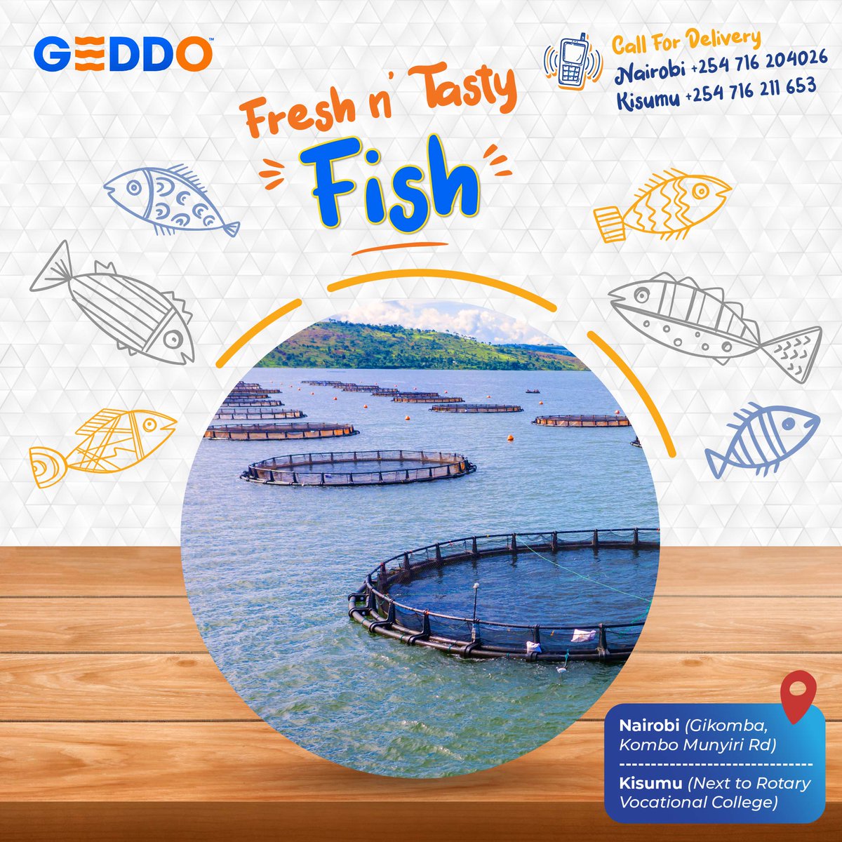 GEDDOFreshFish's tweet photo. Freshly farmed Fish 🐟 from Lake Victoria 🌊

✨ Fresh &amp; 😋 Tasty 🐟 Tilapia! 💙

📍Nairobi (Gikomba, Kombo Munyiri Rd) +254 716 204026

📍Kisumu (Next to Rotary Vocational College) +254 716 211653 https://t.co/cTisPEoD3n
