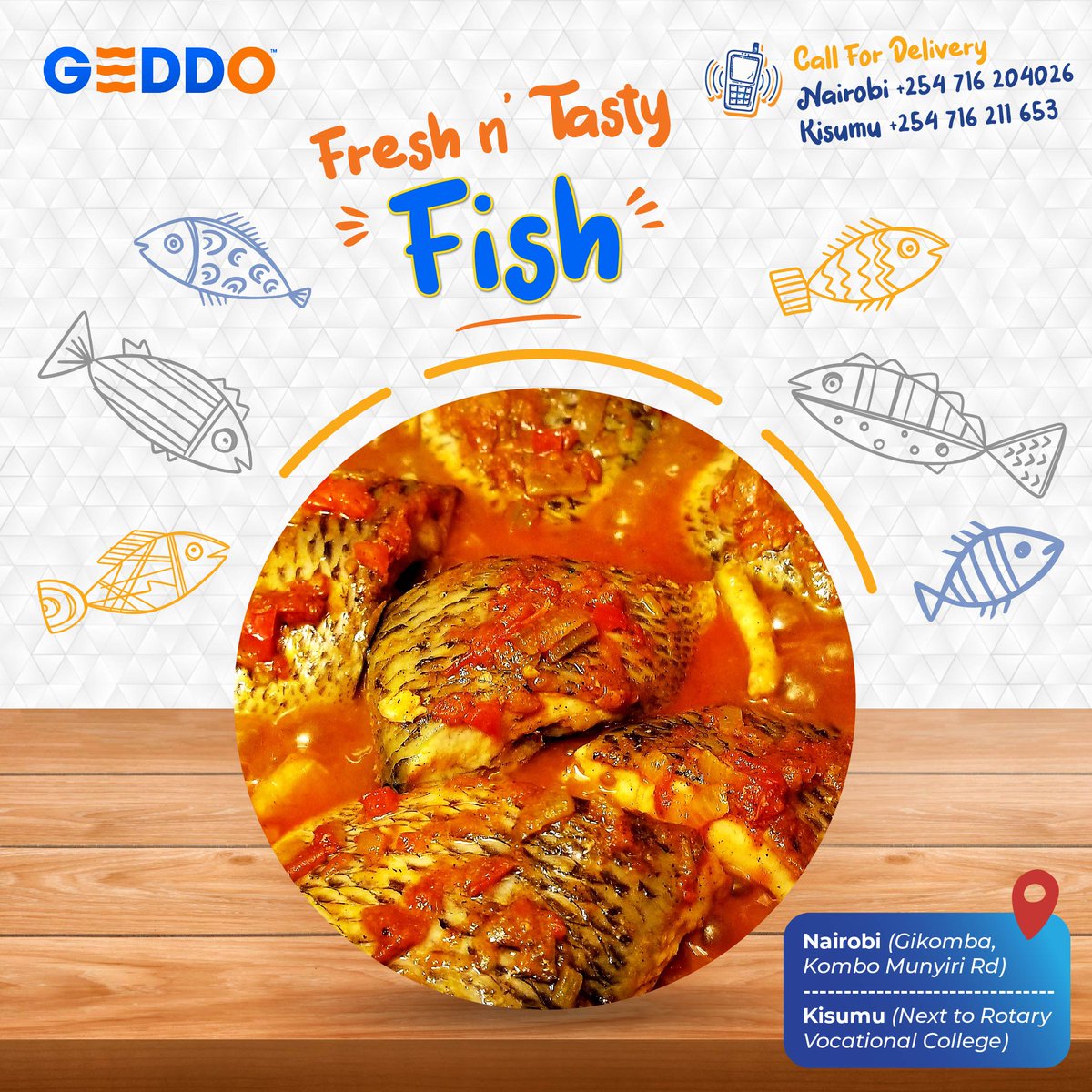 GEDDOFreshFish's tweet photo. Freshly farmed Fish 🐟 from Lake Victoria 🌊

✨ Fresh &amp; 😋 Tasty 🐟 Tilapia! 💙

📍Nairobi (Gikomba, Kombo Munyiri Rd) +254 716 204026

📍Kisumu (Next to Rotary Vocational College) +254 716 211653 https://t.co/qrJ7Ej8W73