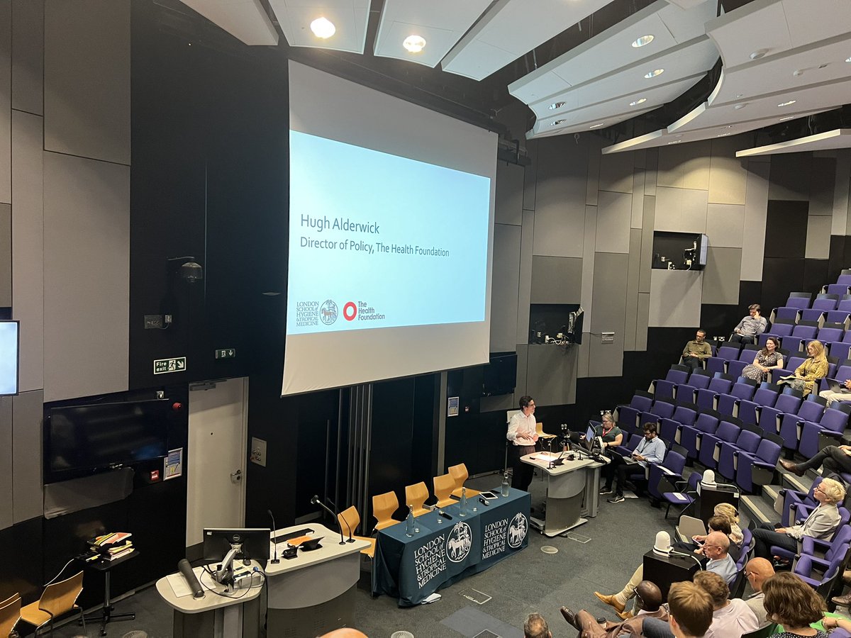 JMellinghoff's tweet image. Another great event @LSHTM in conjunction with @HealthFdn about healthcare policy past, present &amp;amp;future and our #NHS as part of our 75 year celebration.