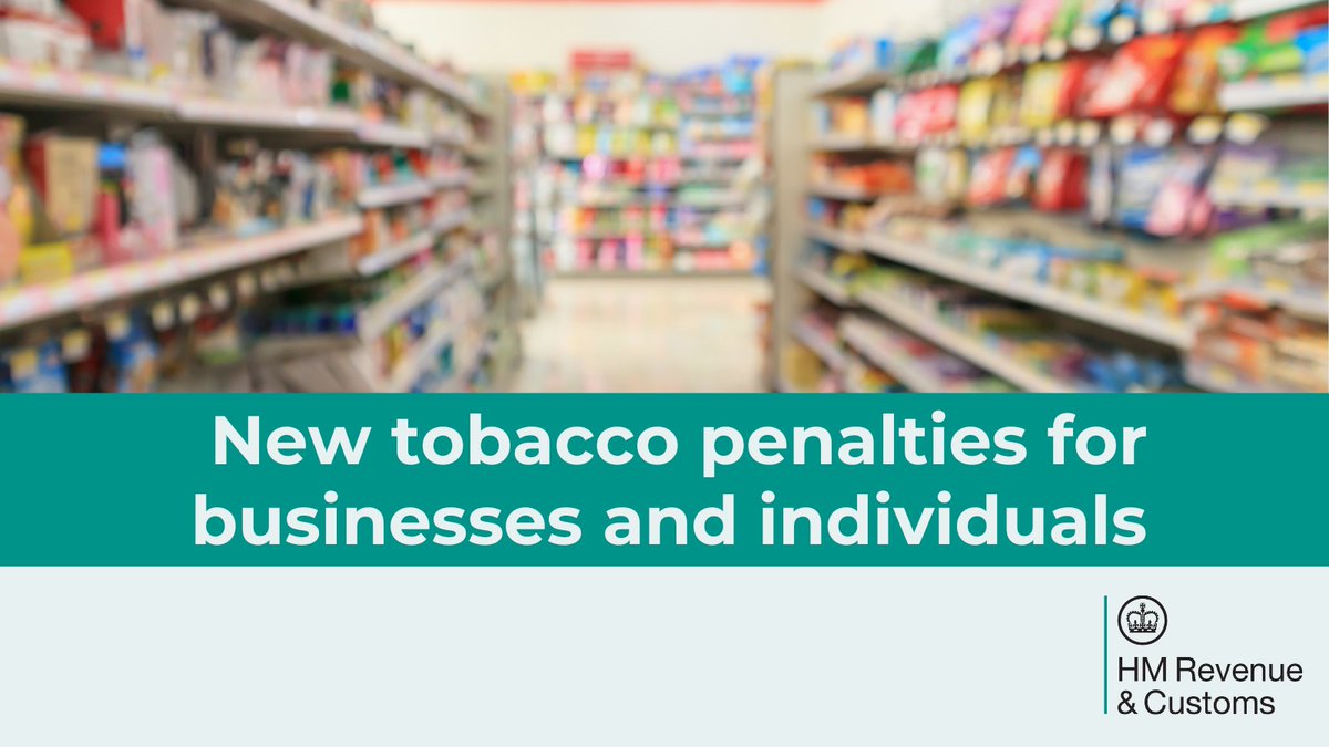 From today new rules come into force which allow Trading Standards to refer sellers of illicit tobacco to <a href="/HMRCgovuk/">HM Revenue & Customs</a>. 

Under the new regulations, sellers of illicit tobacco could receive a penalty of up to £10,000.

Read the full story 👇
mynewsdesk.com/uk/hm-revenue-… 
#illicittobacco