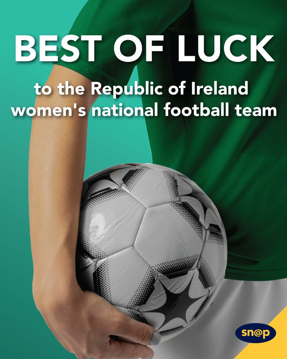 snapmayo's tweet photo. GO GREEN! 

Best of luck to the inspiring Ireland’s Woman’s National Football Team! 

As you take the field, know that an entire nation stands behind you 🇮🇪 💚

We are immensely proud of you all. Go Team Ireland! 

Love from Team Snap Mayo 🙌🏻👏🏻

#womansfootball #nationalfootball https://t.co/pU1bK0osA4