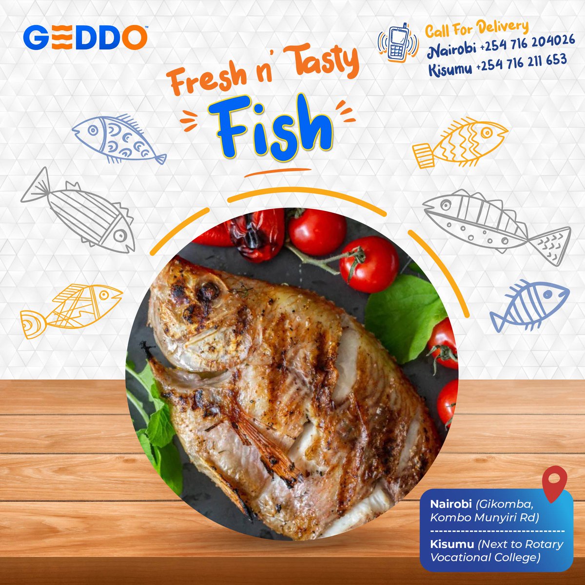 GEDDOFreshFish's tweet photo. Freshly farmed Fish 🐟 from Lake Victoria 🌊

✨ Fresh &amp; 😋 Tasty 🐟 Tilapia! 💙

📍Nairobi (Gikomba, Kombo Munyiri Rd) +254 716 204026

📍Kisumu (Next to Rotary Vocational College) +254 716 211653 https://t.co/Hp1GlBk80d