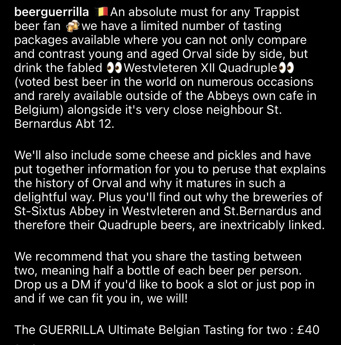 Westvleteren XII vs St. Bernardus ABT 12 &amp; Young vs Aged Orval. Oh yes, you can indeed! When they’re gone they’re gone!