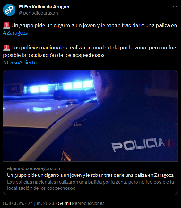 hugorc__'s tweet photo. Te habla de "Recuperar la normalidad" cuando hay zonas de Zaragon que por tu seguridad es mejor no pisarlas. Como esta gente vive en urbanizaciones pues les da igual. La cara de hormigón. https://t.co/vGeheT0K2v