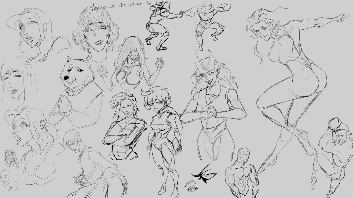 Csqward's tweet photo. Sketch dump https://t.co/PTOIRRIAE5