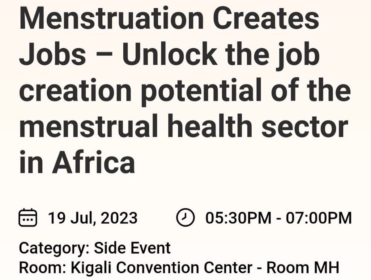 📣Menstruation creates jobs. 
Our CEO Kaleab Getaneh shared @melaforher_ experience in creating green jobs for women in 🇪🇹 at the #womendeliver2023 conference in Kigali, Rwanda.
