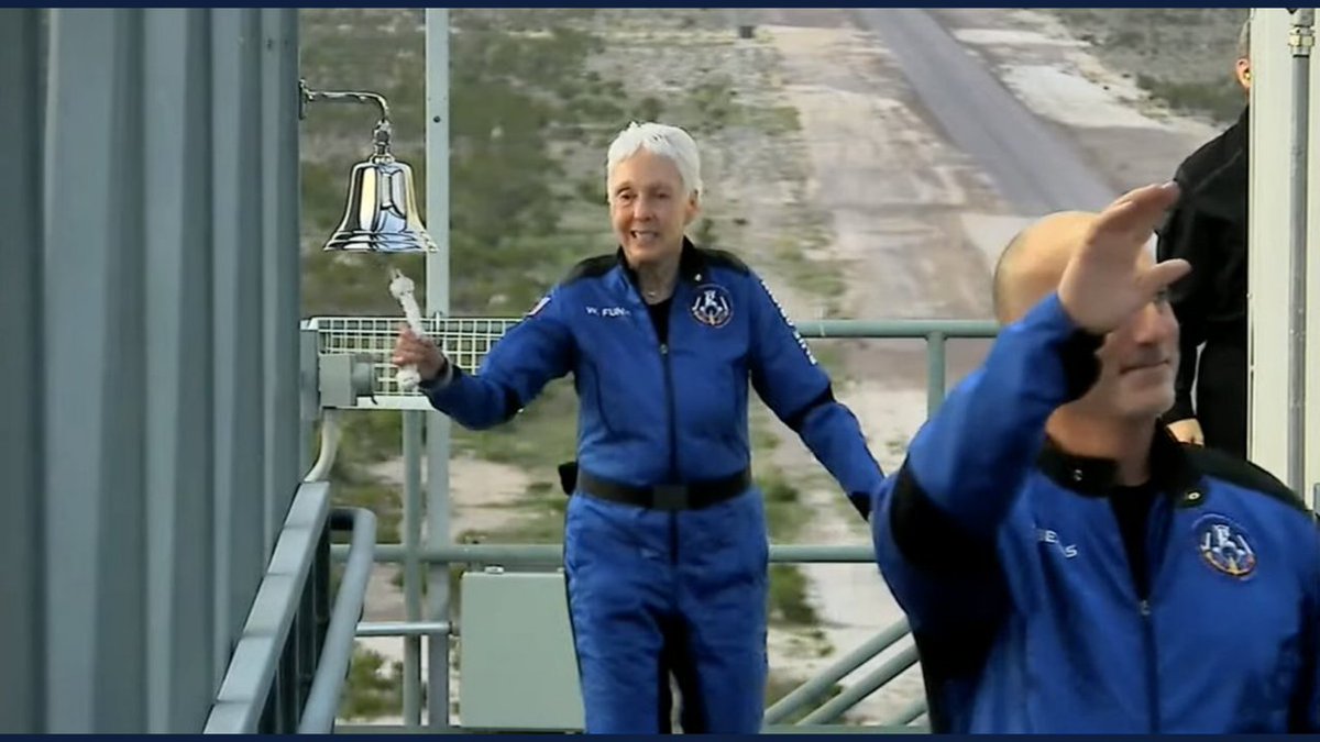 I can hardly believe that it's two years ago today that Wally Funk's 40 year old dream came true and she finally went into space at the age of 82. #Believe