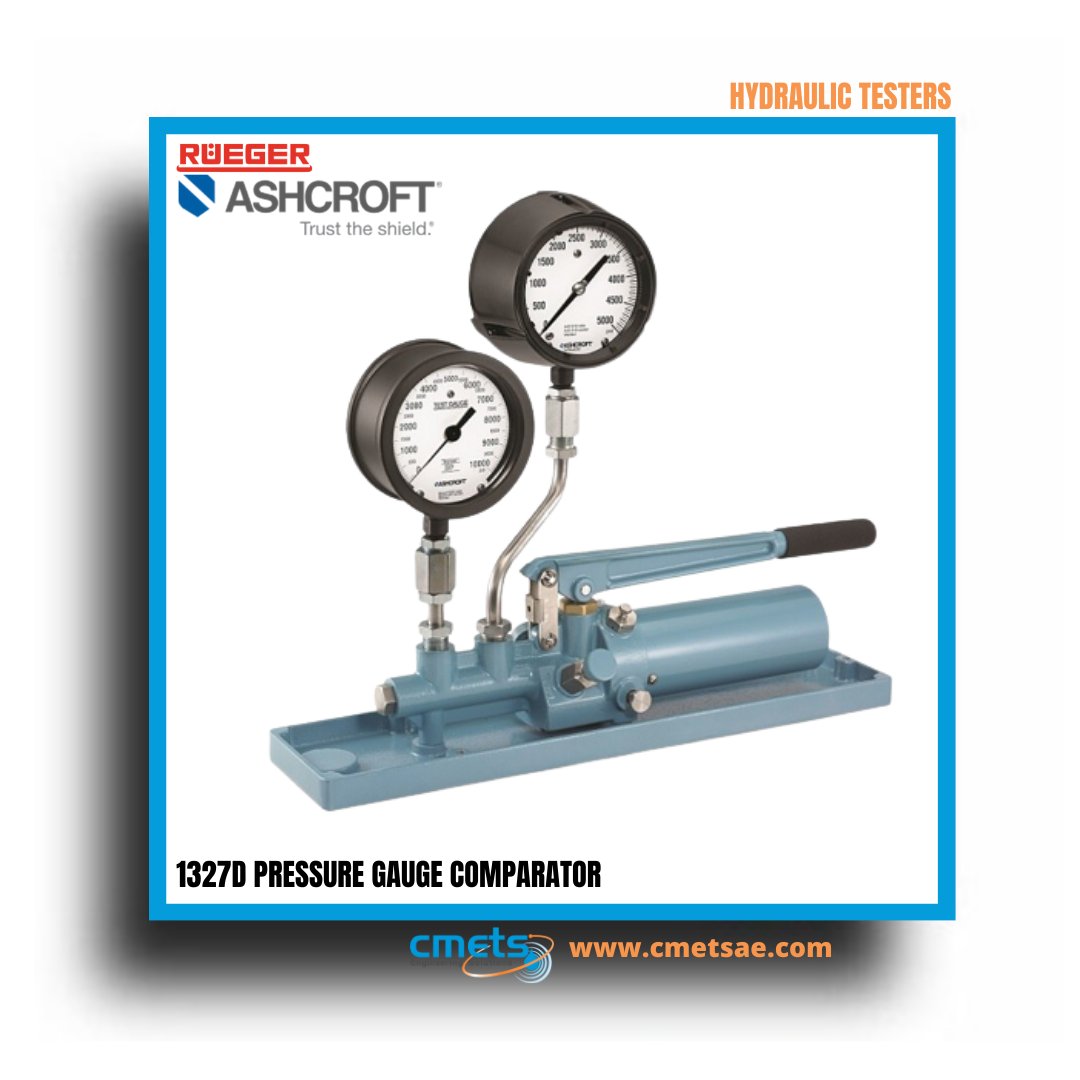CmetsFze's tweet image. RUEGER ASHCROFT Hydraulic Testers 

CMETS is a supplier for @Ashcroft_Inc in the UAE and Stockists at 4D Tool Store

RFQ:
WhatsApp: +971 2 559 9549
shashi@cmetsae.com

#cmetsae #comparator #HydraulicTesters #PressureGaugeComparator #1327DPressureGaugeComparator #pressure #control