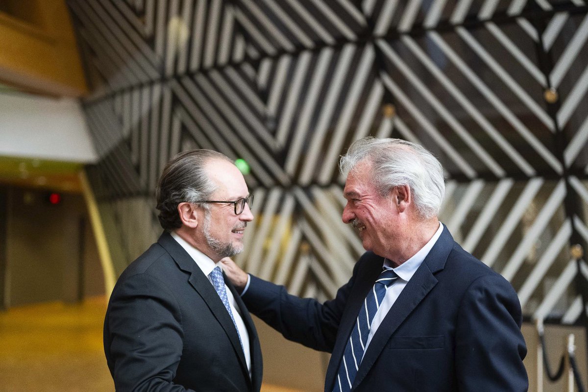 a_schallenberg's tweet photo. Russia‘s blockade of the grain deal, while millions are affected by famine, is cynical and completely wrong. At today’s 🇪🇺 #FAC, we are discussing our continued support for #Ukraine, EU relations with #Türkiye and our joint outreach to our partners around the world. https://t.co/YkBpIq8L1c