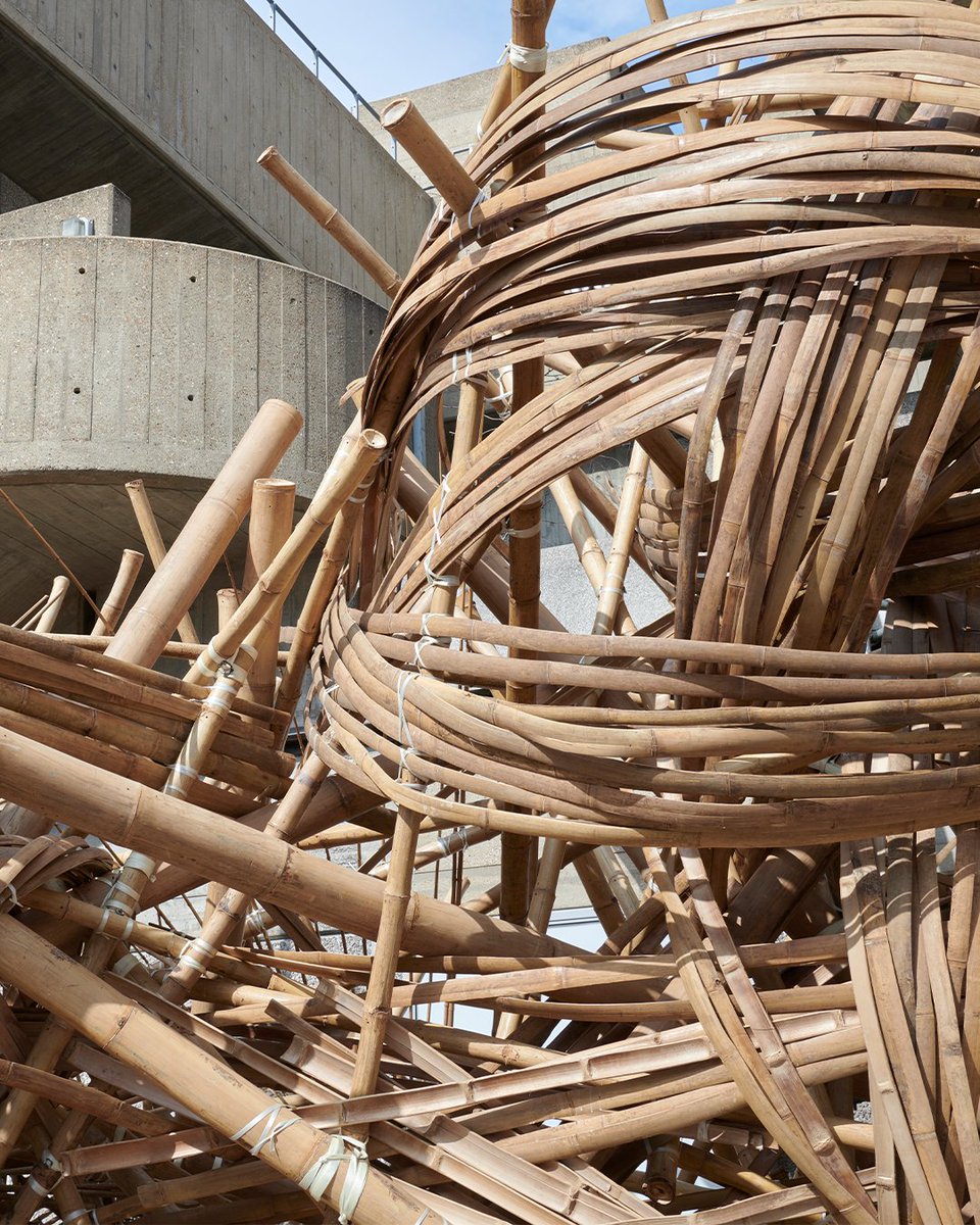 With @BagriFoundation, we present वेणु [Venu], an immersive bamboo structure by Indian artist Asim Waqif now open to explore @southbankcentre Walk inside + view the installation, playing musical instruments made from bamboo placed in + around the artwork 🥁 #VenuHaywardGallery