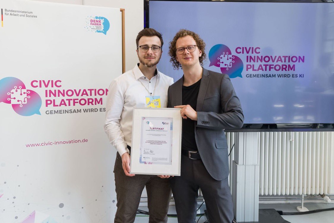 In collaboration with our partner @othmar_moser and the university of Bayreuth, we have been recognized by the German Ministry of Labor and Social Affairs via the Civic #Innovation Platform for our #aibased assistant for a more active and independent life with #diabetes

#health