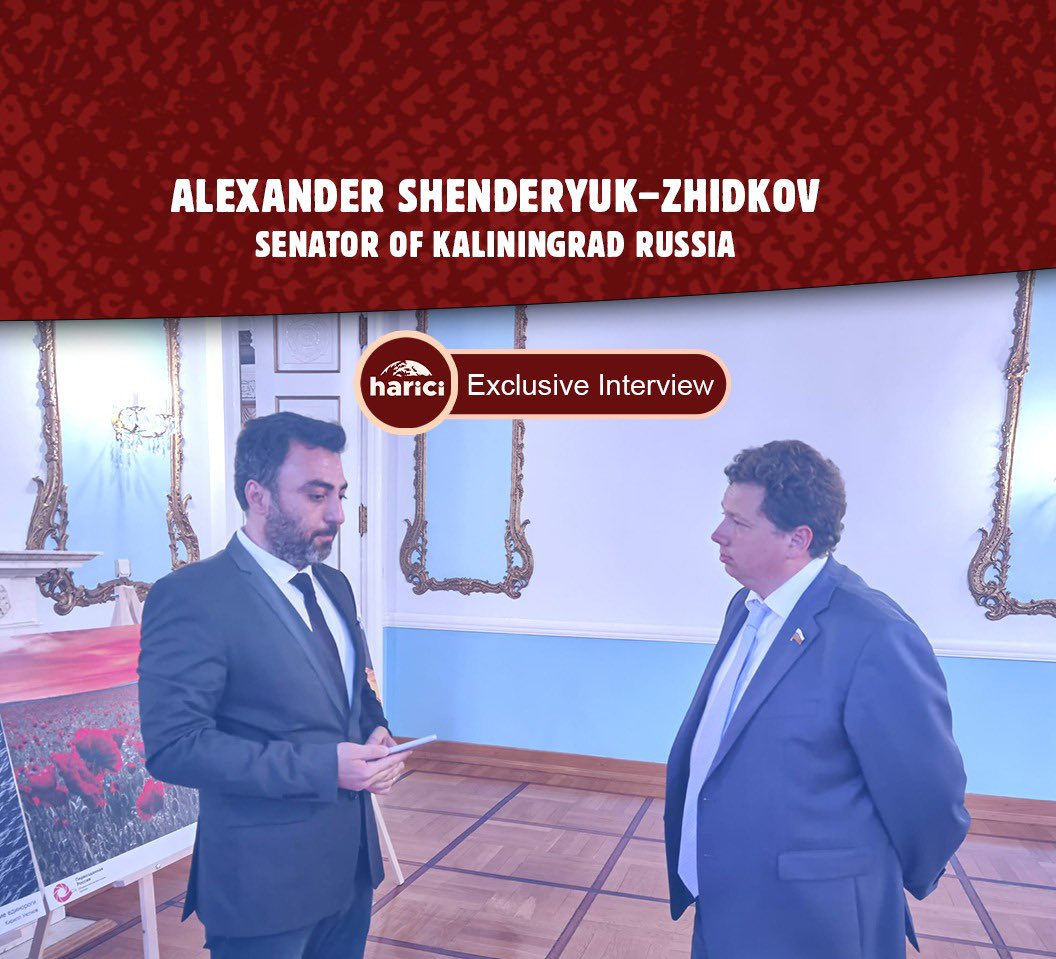 haricinews's tweet photo. 💬Russian Federation Kaliningrad Senator Alexandr Shenderyuk-Zhidkov told to Mehmet Kıvanç @Mehmet__Kivanc

📌Turkish - Russian relations set a model for the world

📌Container line established between Izmir and Kaliningrad ports 
 
https://t.co/g0J3IF7hDu https://t.co/VSxK0hEIEK