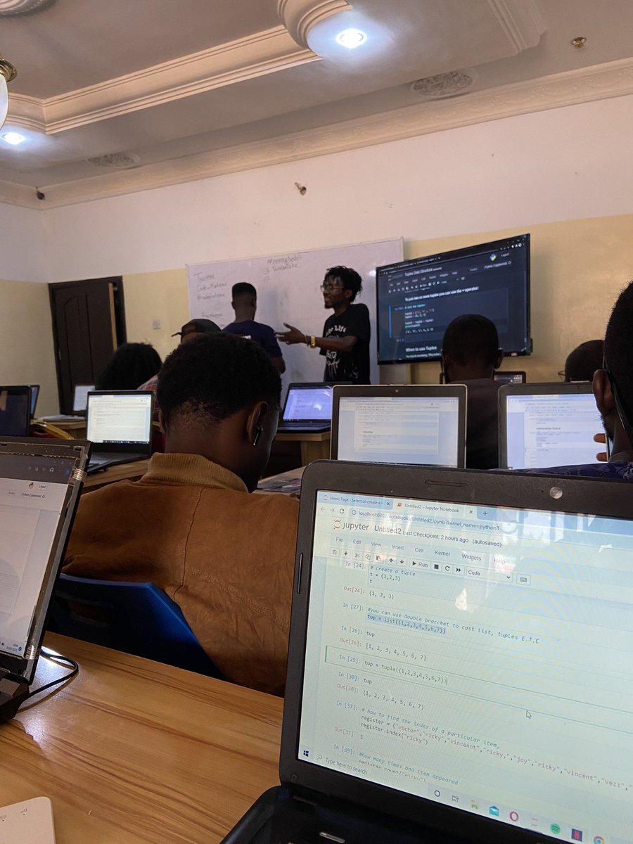 ajorvincent7's tweet image. Data science has become even more fascinating as we delve into various essential techniques. we&apos;ve explored indexing, converting tuples to lists, and vice versa, as well as the act of unpacking tuples. Additionally. #CodePlateau #code_plateau