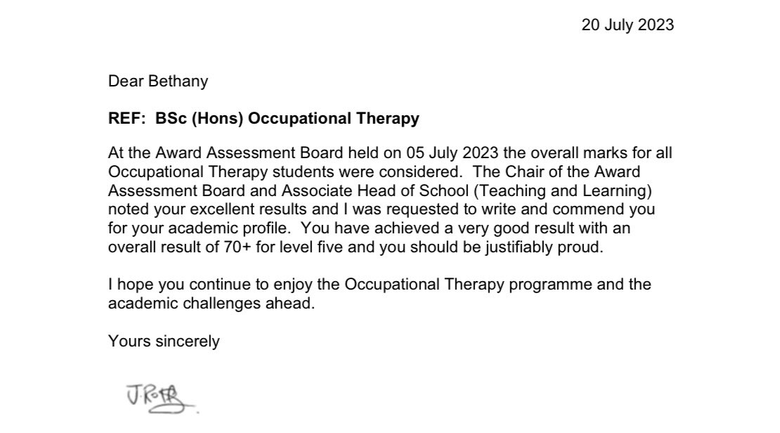 Academia has never come naturally to me, but finding a subject I am truly passionate about has been one of the highlights of my life. Little gems of recognition like this assure me that I’m on the right path 🦋 Pat on the back to myself and the cohort, here comes final year!