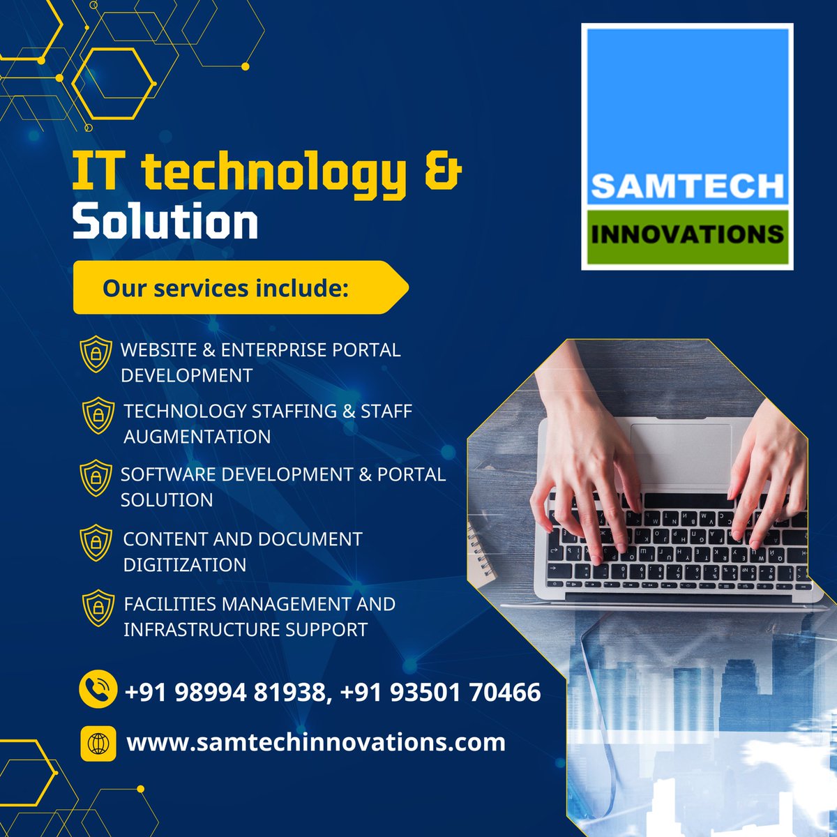 samtechinnovate's tweet image. IT Technology &amp;amp; Solution.
#SoftwareDevelopment #PortalSolution #Technology #DocumentDigitization