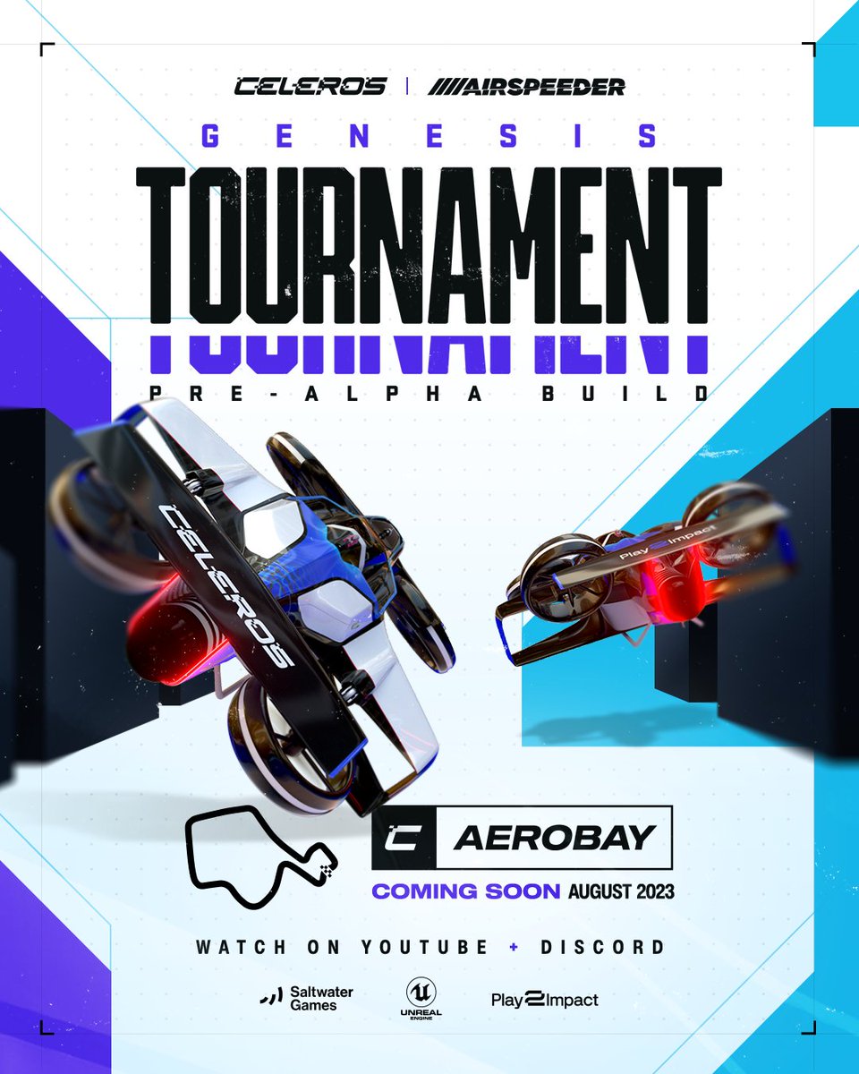 CelerosGame's tweet photo. 🌟🏎️ The Aero Bay Genesis Tournament is coming! 🚀 Get ready for intense time trials on our Pre Alpha Prototype. Witness top drivers battle it out, and only one will be crowned Aero Bay Genesis Champion. 🏆🎮 https://t.co/y0vPKfAF41