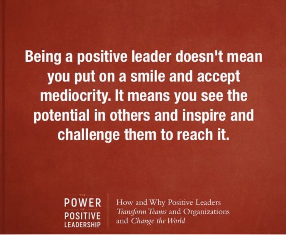 The true power of positive leadership…