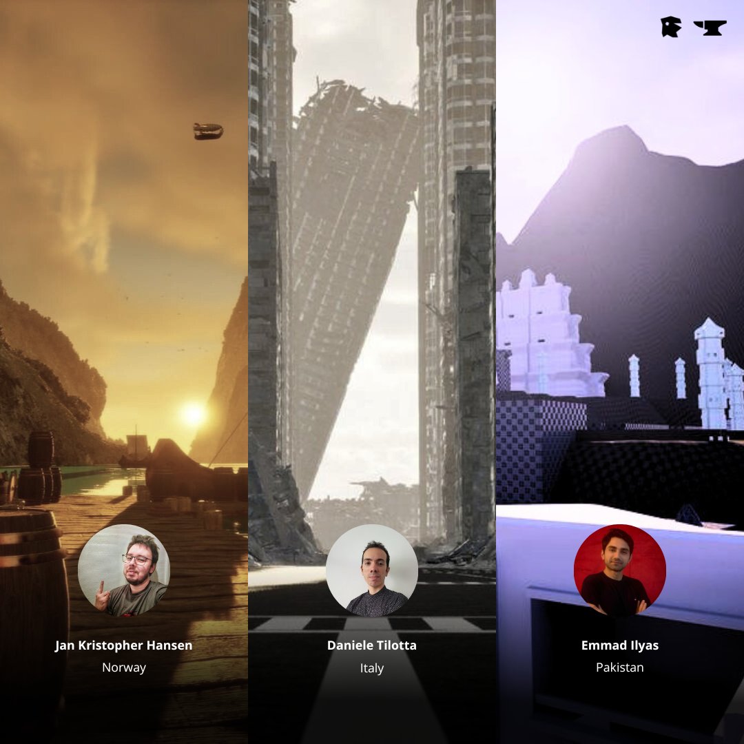 RForgeAsia's tweet photo. RF Smiths are a hand-picked selection of learners undergoing mentorship with Reality Forge, showcasing their #UnrealEngine journey. Follow their progress on their socials: @Gwyynbleidd1  @MoltenCrow  &amp; Daniele Tilotta 
#madewithue #madewithunrealengine #UE5 #unrealengine5 https://t.co/ie4qqnuFRv