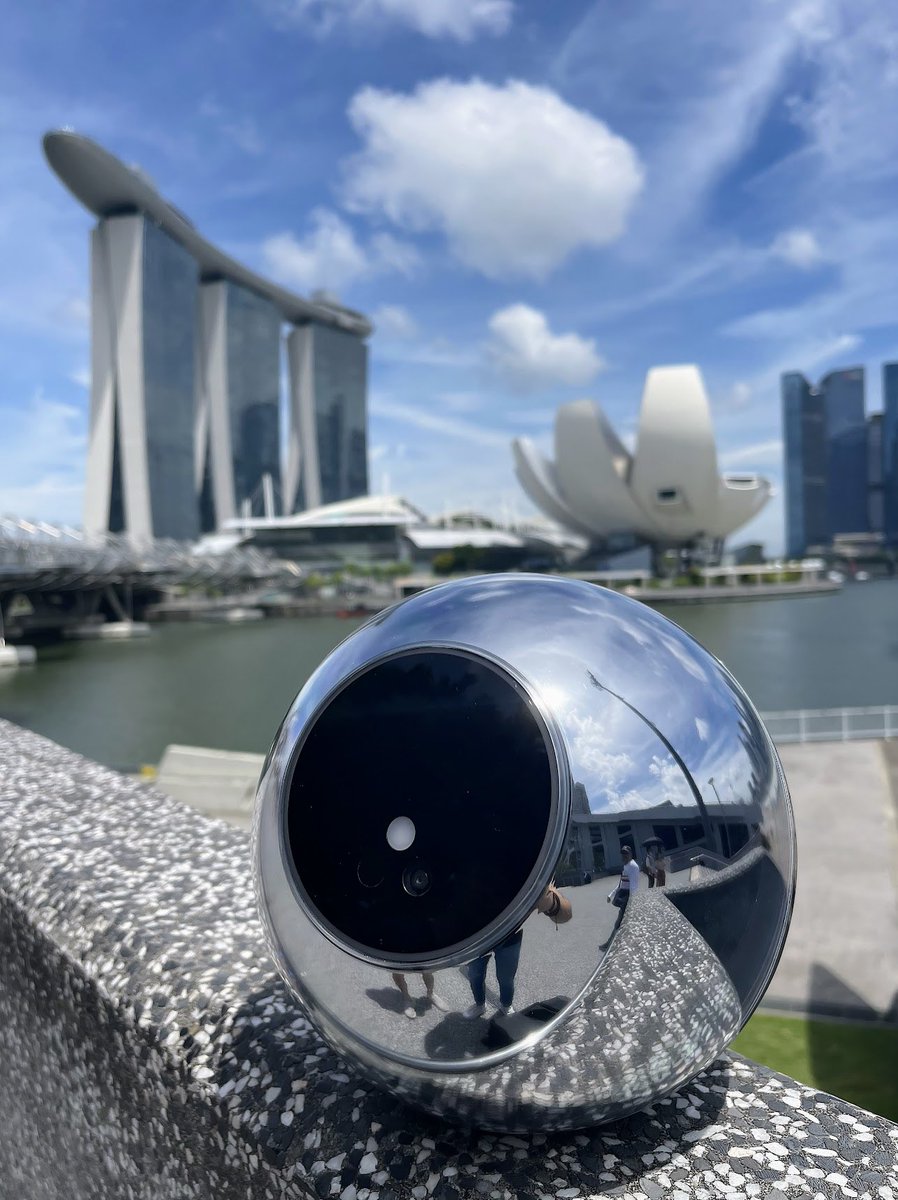 IVES_OGBC's tweet photo. Open AI's first Orb is now officially operate at our OGBC Office in Singapore 🇸🇬🥳🥳 From now on, colleagues can come and perform iris authentication 👁️ @ogbcogbc @OpenAI @worldnetwork 

#openai #chatgpt #worldcoin #ogbc #crypto #web3 https://t.co/Yf1dWTw2Uk