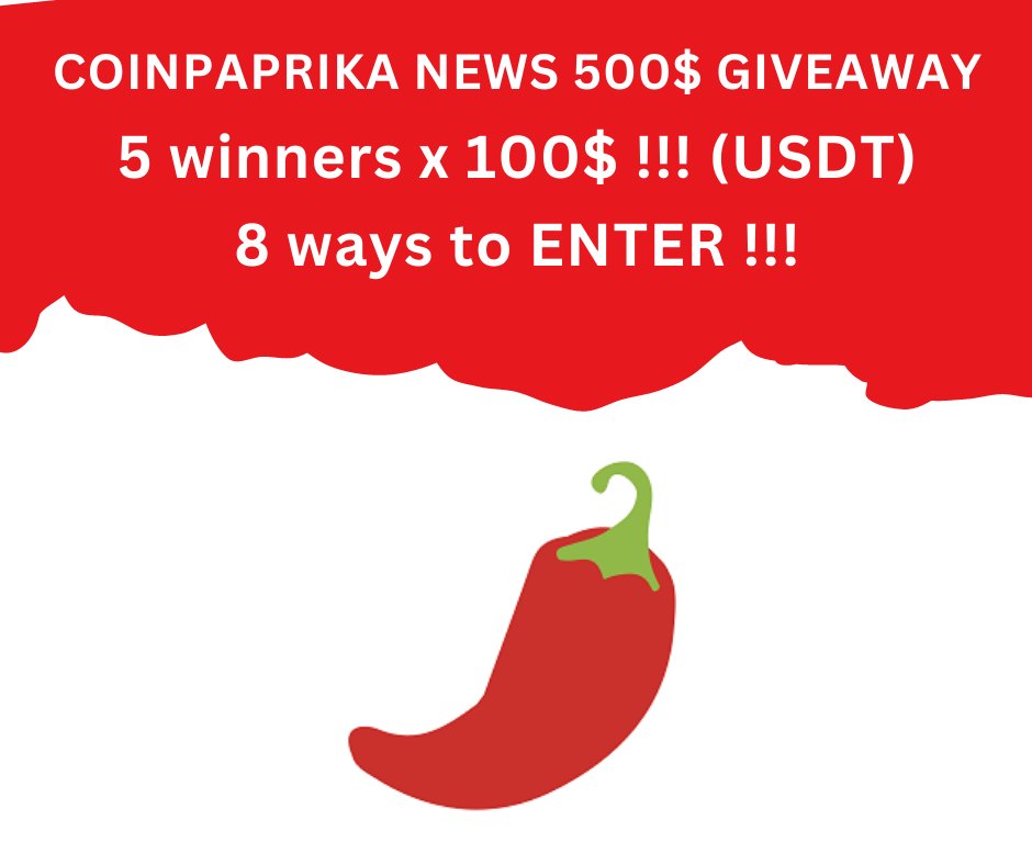 We are clebrating the launch of COINPAPRIKA NEWS 🥳

ENTER the competition here: shorturl.at/movAR