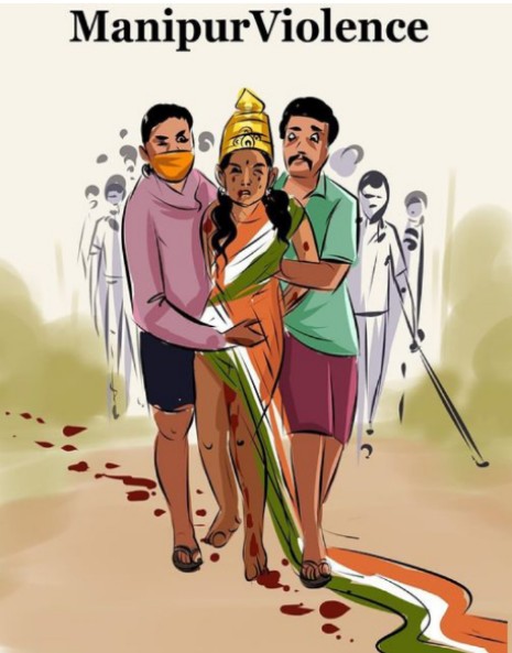 DhoriyaVishnu's tweet photo. मणिपुर

कभी बेटी बचाओ का नारा दिया करते थे खुद को मणिपुर का बताया करते थे

आज वहां की बेटियों के साथ ऐसी हैवानियत पर भी खामोश सब कुछ देख रहे हैं।

खुद को अकेला शेर कहने वाले धूर्त प्रधानमंत्री धिक्कार है तुम पर

#नरेंद्र_मोदी_इस्तीफा_दो https://t.co/hoG2QhHMVP
