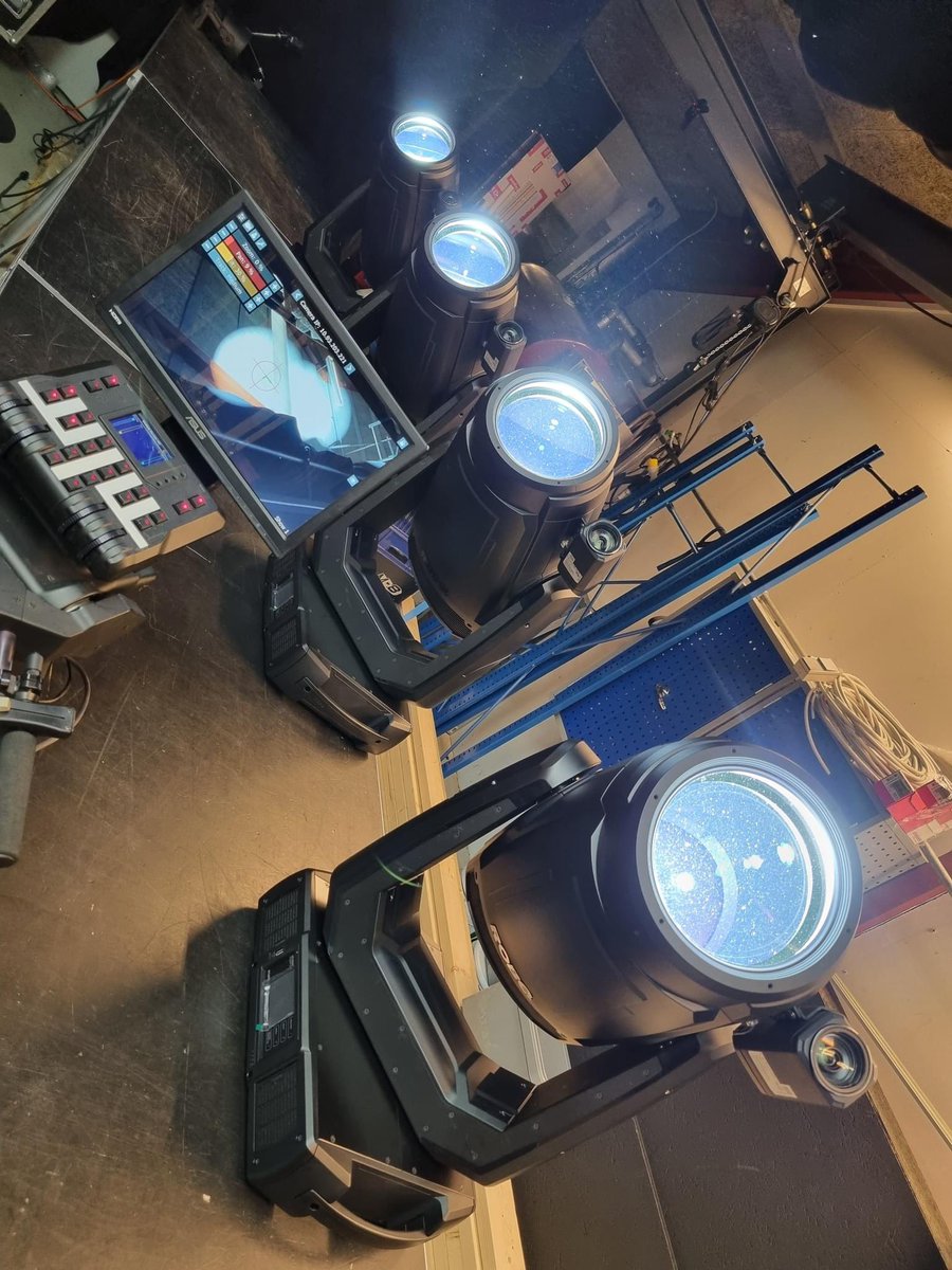 Robelighting's tweet photo. Prep time in Herning, Denmark, with Light Partner Aps & the @Robelighting #FORTE FS luminaires & #RoboSpot followspot system gearing up for summer productions.
#robelighting #robeinnovation #lightpartneraps #lightingtech #techlife https://t.co/DOhRxgLaCq