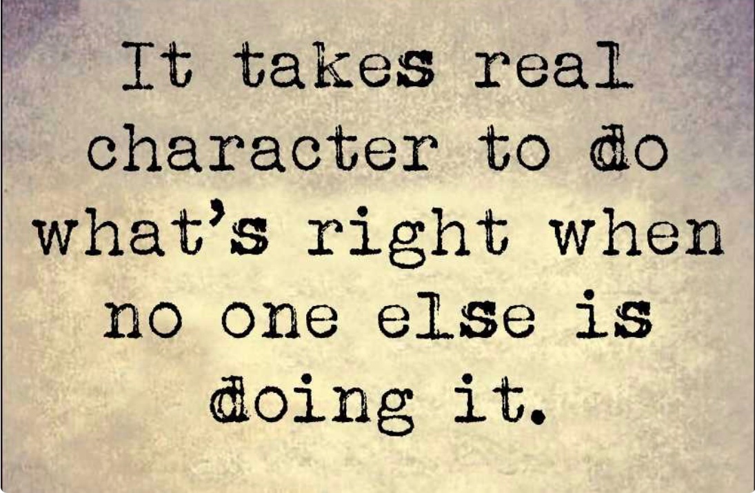 Sometimes doing what is right will disappoint some people. Do what's right anyway.