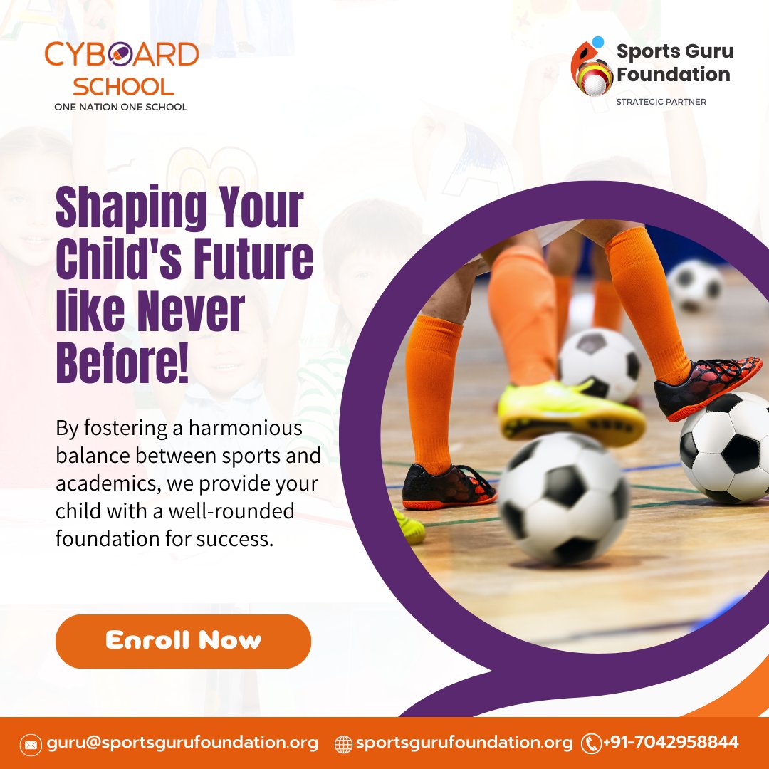 🌟 Shaping Your Child's Future like Never Before! 

Contact us today: +91-7042958844

#sportsandacademics #sportswithacademics #sportstraining #sports #sportscoaching #schooladmissions #sportsteam #sportsnews #toocoolforschool #alwayslearning #fitnessmotivation #onlinelearning