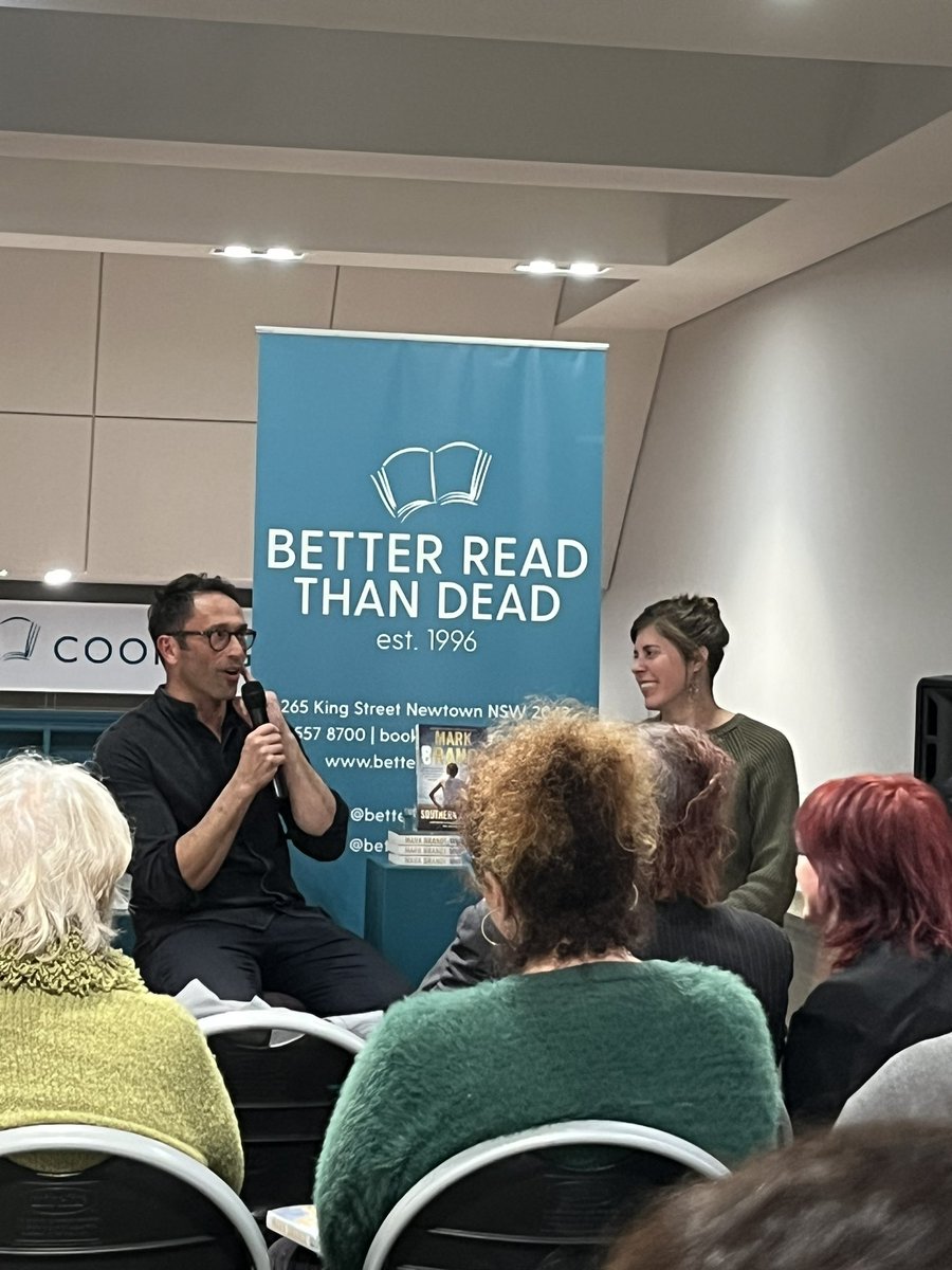 So good to attend the Sydney launch of <a href="/mb_randi/">Mark Brandi</a> latest brilliant release Southern Aurora. Hosted perfectly by <a href="/AKalagianBlunt/">Ashley Kalagian Blunt</a>
