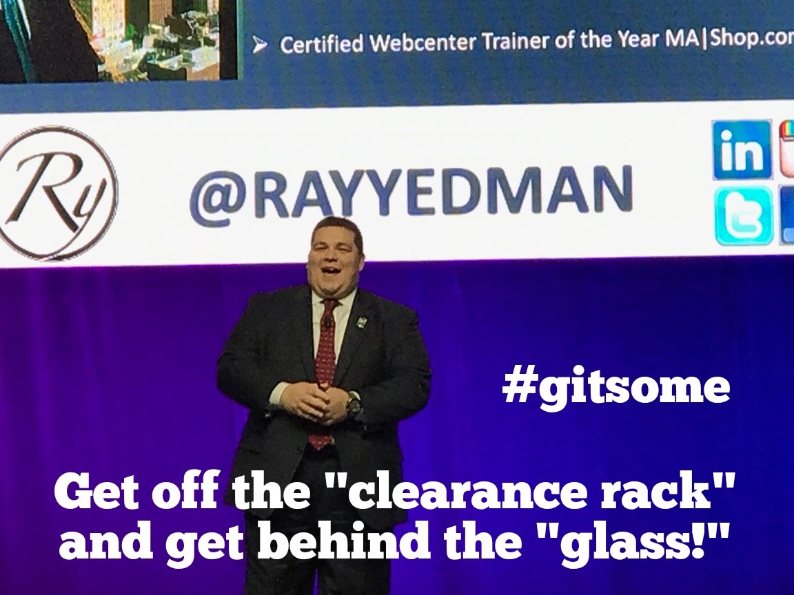 RayYedman's tweet photo. If you're not being treated right, check your "price tag." Perhaps you have marked yourself down. You, decide what you're worth by what you accept. Get off the "clearance rack" and get behind the glass where they keep all the "valuables"!
#gitsome #Ry #entrepreneur #selfworth https://t.co/p3q1BWPHp9