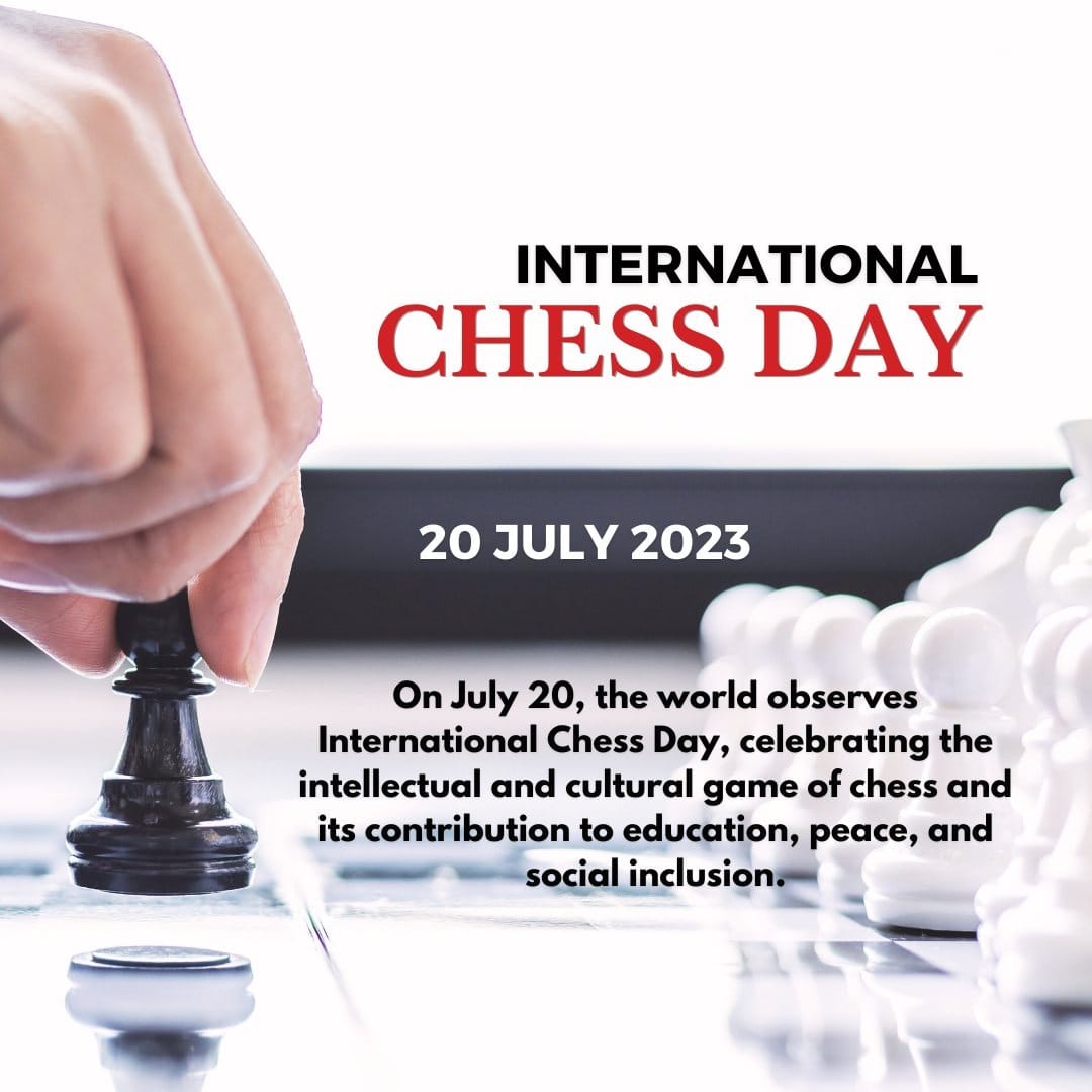 Happy International Chess Day♟️

#ChessDay #Chess 
#InternationalChessDay