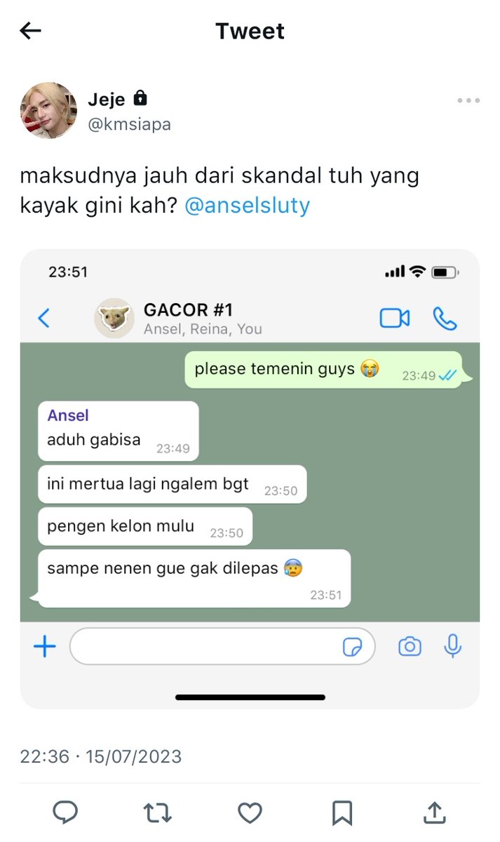 debelloie's tweet photo. ; SANG JENDERAL (PDF+)
🔞 , nsfw , boypussy , dirtytalk

written by debo https://t.co/Nfc1PNGuQ5