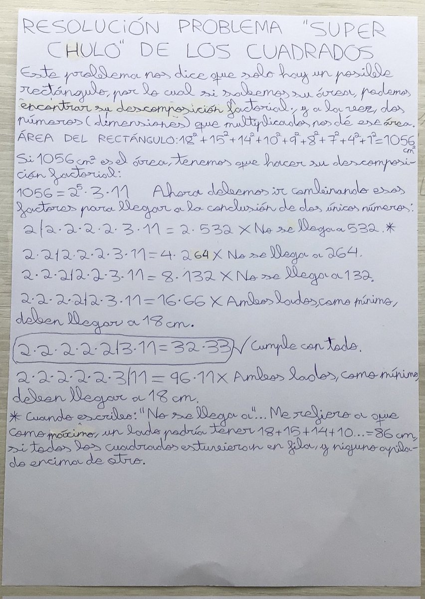 juan___mayo's tweet photo. @lolamenting @nrichmaths No me he podido aguantar y se lo he mandado en pleno mes de Julio a unos alumnos de 1 ESO . 
La solución espectacular. https://t.co/ISTRQopBjH