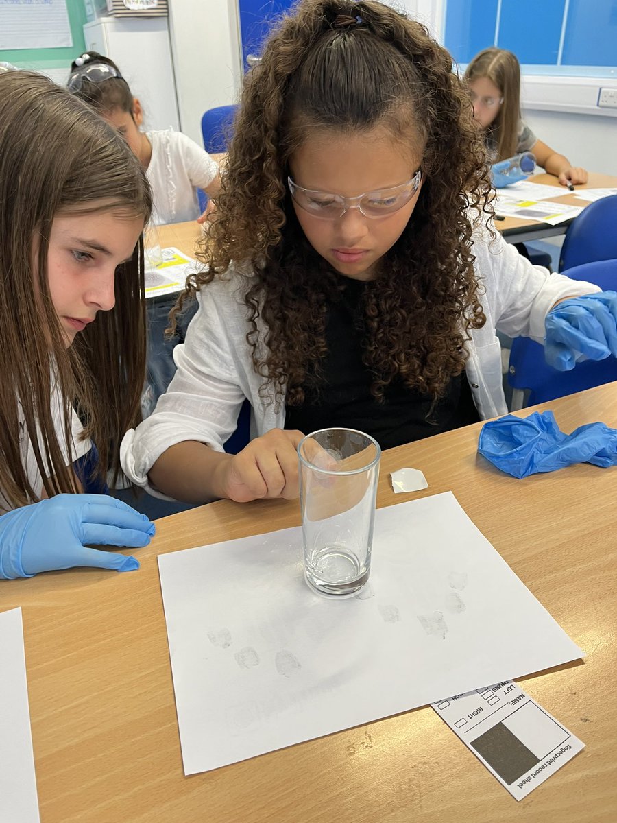 khpa_MrsS's tweet photo. Time to dust for fingerprints! Learning all the essential skills to catch our criminal! #AD2023 @KhpaPrincipal @khpa_o  @khpa_h https://t.co/cFzjt15F5y