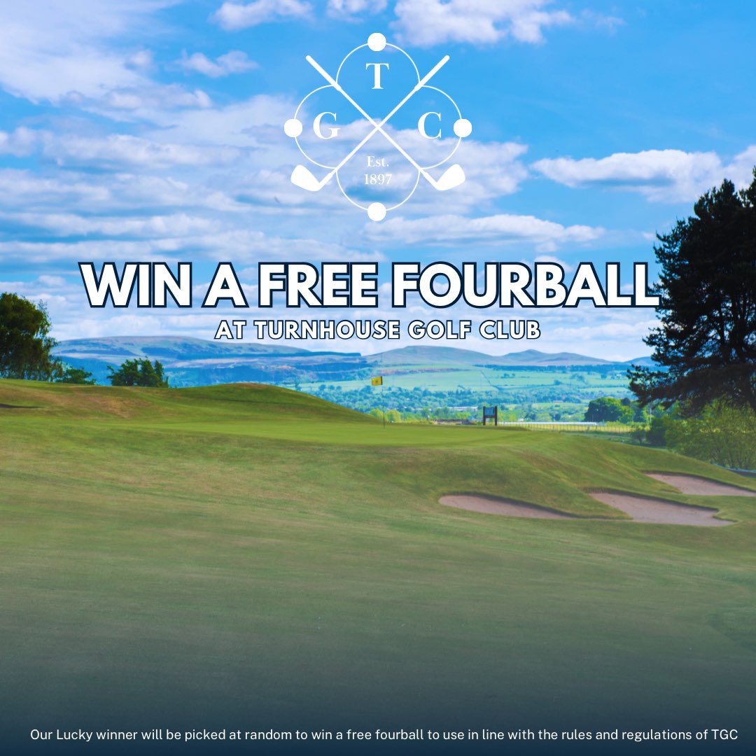 Win a free fourball at Turnhouse Golf Club ⛳️

For the chance to win all you have to do is

🏌🏻Retweet this post
⛳️Tag one friend you would play with
☀️comment who you think will win The 151st Open
🍻Follow <a href="/TurnhouseGolf/">Turnhouse Golf Club</a> 

Draw closes at 5pm on Friday the 21st July.