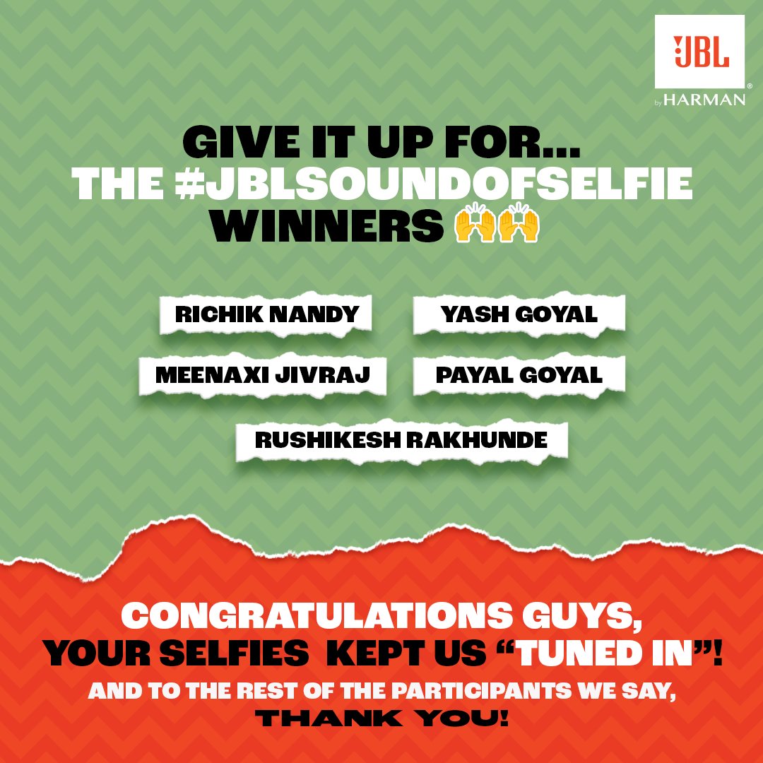 JBLSoundIn's tweet photo. Hey winners, CONGRATULATIONS!!! The coolest new JBL launch - Tune TWS NC Earbuds are now yours.
Send us your full name, address, and contact number in the DMs to claim your prize 🎁 🔊
#JBLIndia #Contest #TuneIntoPerfectSound #JBLTuneSeries #JBLHeadphones #Tws #Winners https://t.co/n38UvTLwKJ