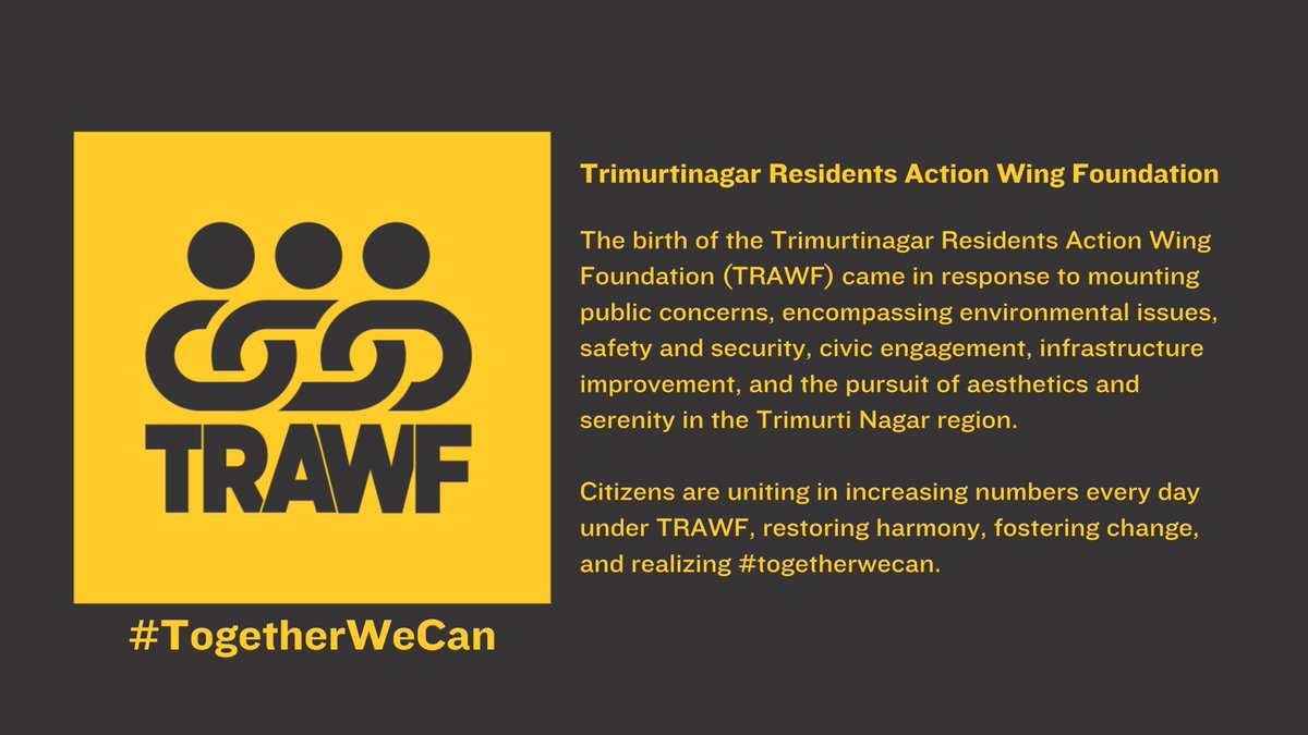 TRAWFoundation's tweet photo. Introducing #TRAWF !
An organization empowering citizens to unite, foster change, and restore harmony for a thriving community.

#nagpur #TRAWFoundation #sustainbility #environnement #clean #pollutionfree https://t.co/ClqQE5TEeU