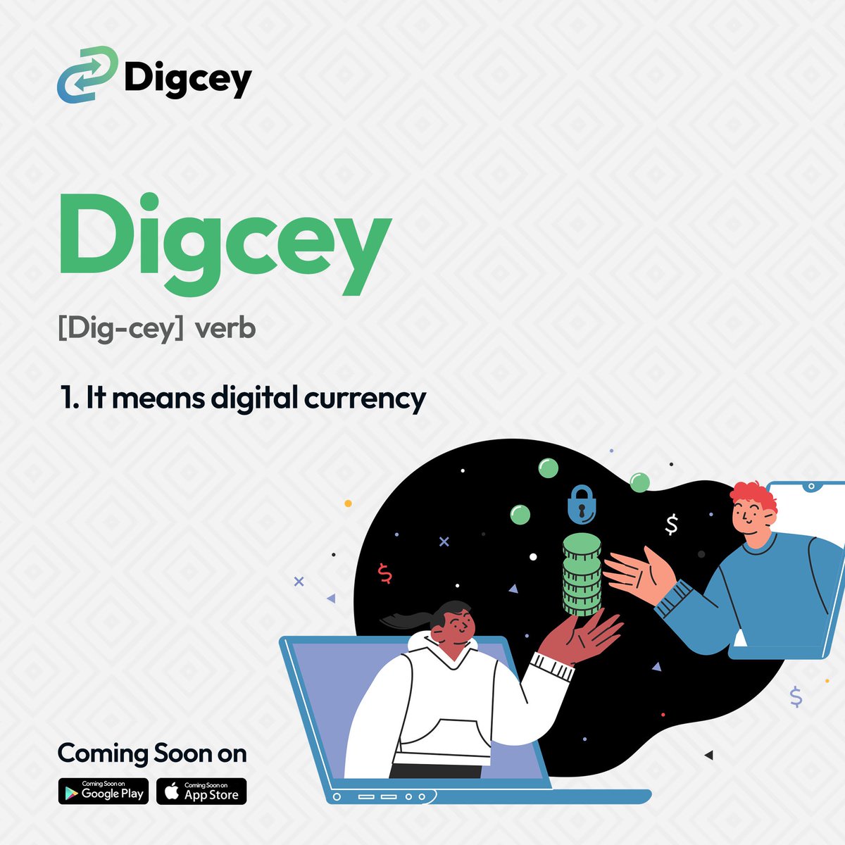 digceyapp's tweet photo. Get familiar with the name Digcey, we’re coming to your screens soon!!🚀

Click this link https://t.co/MtwmME47ai to join our waitlist.

#digcey #thespeedofdigcey #enairawallet https://t.co/nNurcoKm1e