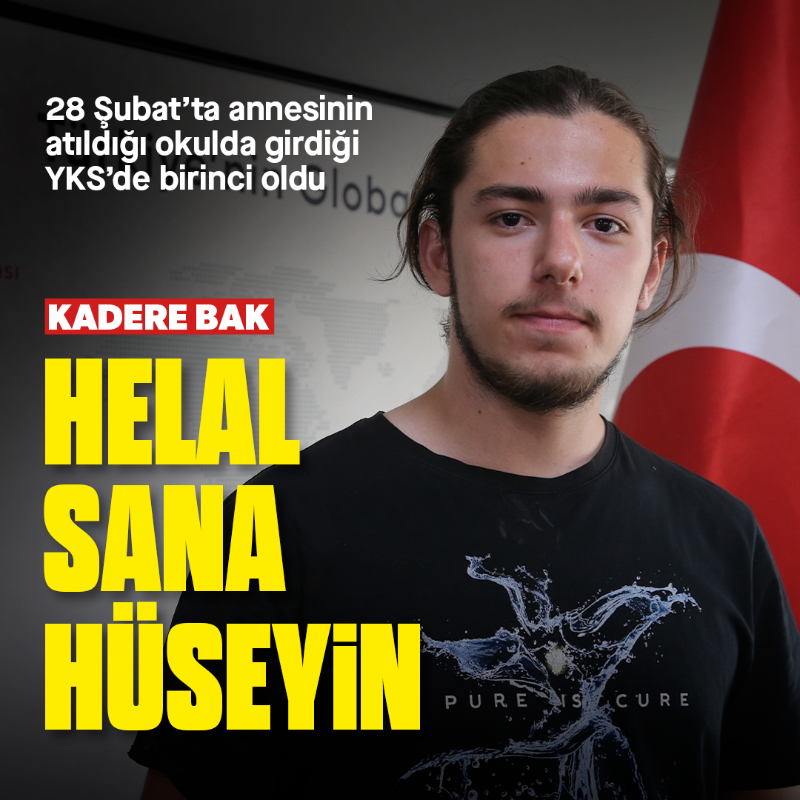 yenisafak's tweet photo. Konya'da, YKS Yabancı Dil Testi Arapça alanında 500 tam puan alan Hüseyin Furkan Erdem, kariyerini ilahiyat alanında planlıyor:

"Annem 28 Şubat'ta 4. sınıftayken okuldan atılmış. Allah, annemin atıldığı fakültede sınava girip birinci olmamı nasip etti"