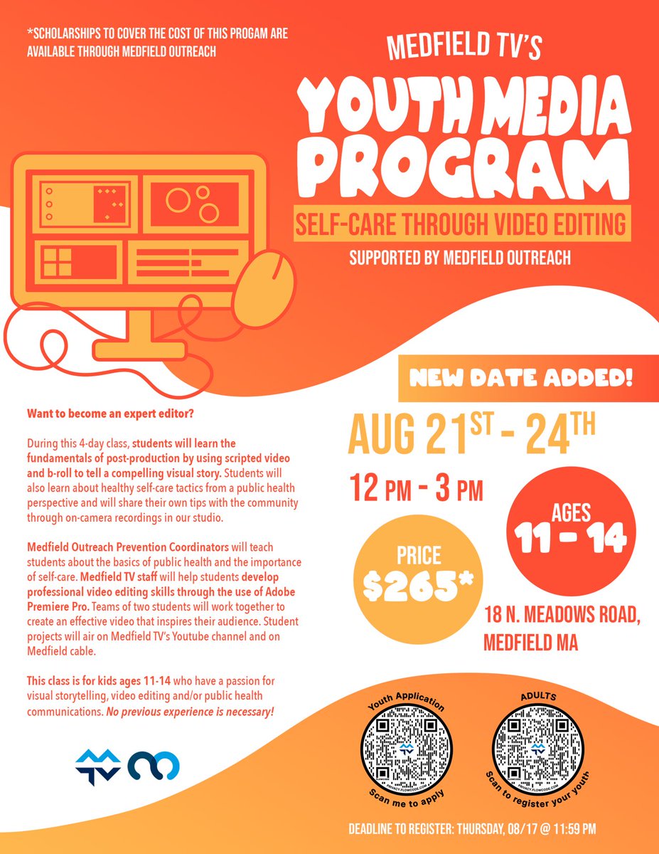 Hey Blakers! Another session added! Great opportunity to work in a professional TV studio! @BlakeMSGuidance @BlakeOffice <a href="/nat_vaughn/">Nat Vaughn</a> #medfieldps #bmsed