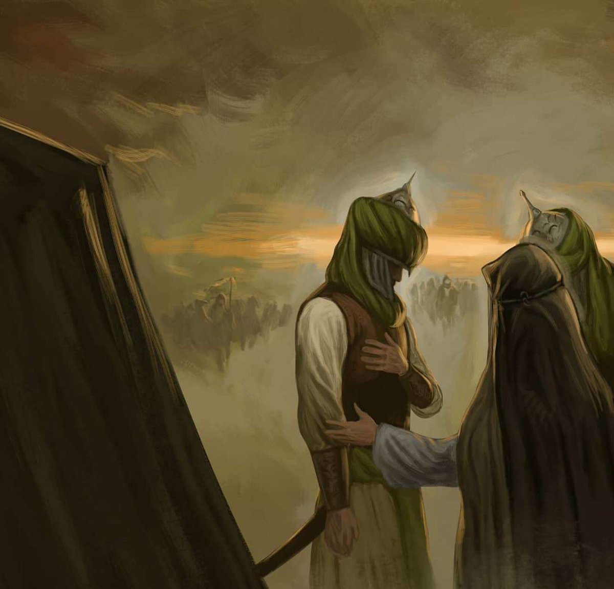 ENainwa's tweet photo. They tried hard to defeat Imam. But seeing him ع reciting the Qur'an on the spear made it very clear that; 

“He who spends his entire life in the way of Allah, never dies”

He ع taught us to sacrifice even the dearest thing in His way. 

#خانوادہ_رسولؐ_درکربلا https://t.co/0l2QmnmKwb