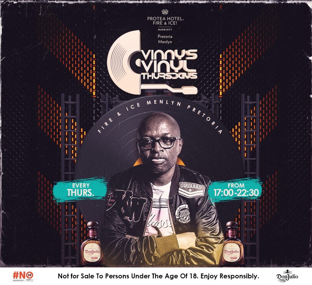 EdsoulSA's tweet photo. [TODAY] 🔥🔥😊

#VinnysVinylTHURSDAYS 📍 @FireandIceME in Pretoria

#DreamsOnPLASTIC #VinylTHINGS

Feat. Yours Truly Edsoul // @Mxdope // @VinnyDaVinci 

#FeelTheMusic https://t.co/pr9EcL5jGz